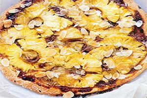 Pizza Nutella, Ananas et Coco 26cm